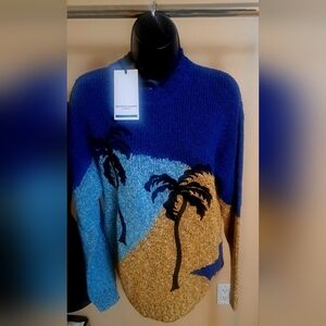 Scotch &Soda Royalty & Revolution Beach Scene Sweater - size Small